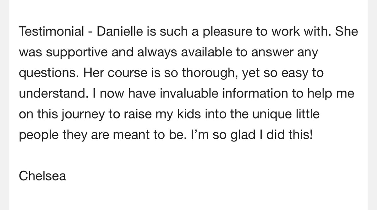 Customer testimonial
