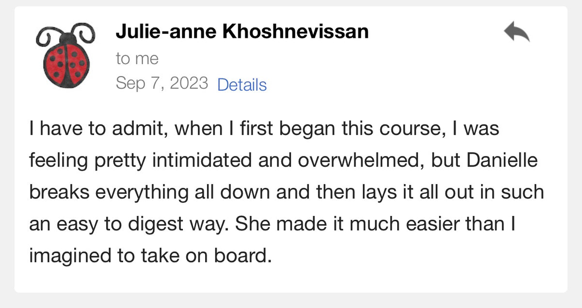 Customer testimonial