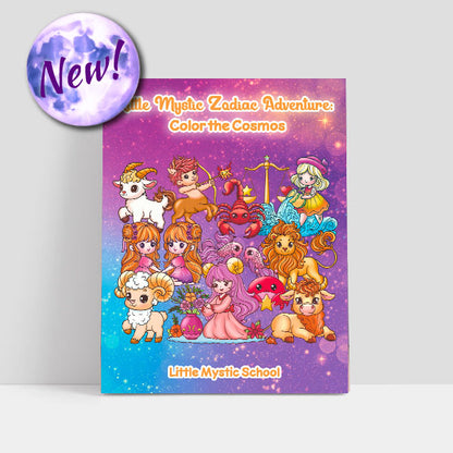 Little Mystic's Zodiac Adventure: Color The Cosmos! - Coloring Book